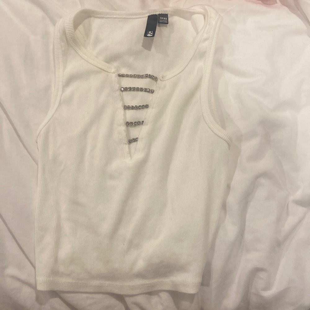 Garage white tank top | good condition, size xs